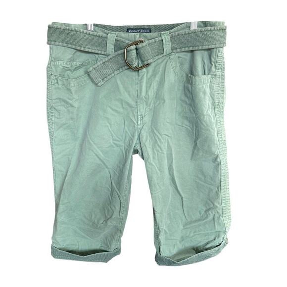 Point Zero Cargo Shorts Me Green Belted 34x15 Fishingcore Fishermancore outdoors - Picture 1 of 11